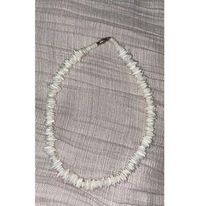 White puka shell necklace